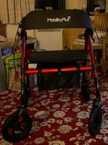 Customer photo review of MobilityPlus+ Aluminium Strider Rollator with Seat