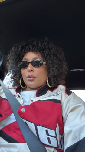 Customer photo review of Tropical Oasis Anti-Humidity Firm Hold Hair Gel