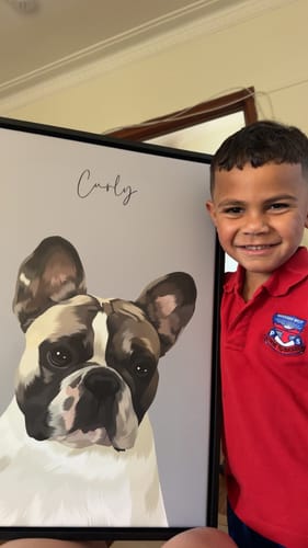 Customer photo review of Detailed Pet Portrait