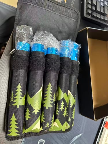 Customer photo review of Tactical hiking stick with survival and self-defense gear