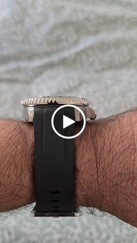 Customer video review of Oceaneva 6000m GMT FULL LUME dial Deep Marine Explorer VI Grade 5 Titanium Automatic Watch