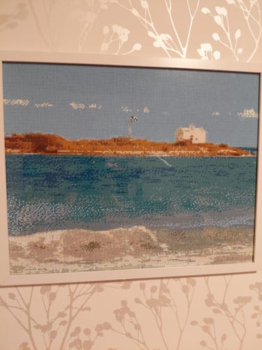 Customer photo review of Diamond Painting -maalaus omasta kuvasta