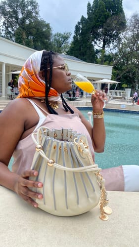 Customer photo review of Gold Era Charm Bracelet & Necklace Set