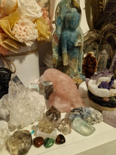 Customer photo review of Raven Carving ~ Rose Quartz