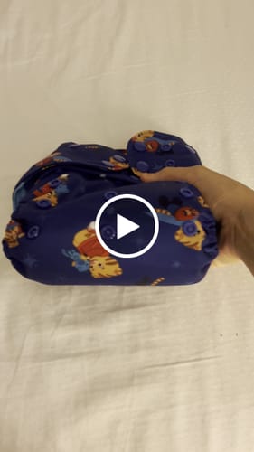 Customer video review of Bamboo Cotton Bookfold Cloth Diaper Insert with Athletic Wicking Jersey