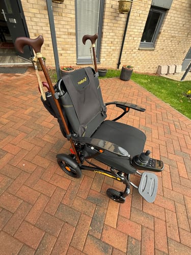 Customer photo review of MobilityPlus+ Nova Ultra-Light Carbon Folding Electric Wheelchair