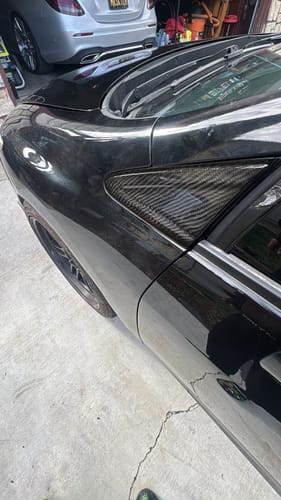Customer photo review of 2012-2015 Civic SI coupe/ Sedan (Pre-facelift) Carbon Fiber Exterior Corner Trim