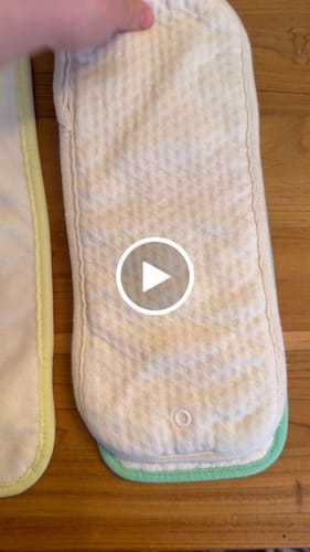 Customer video review of 4-Layer Zorb Cotton Fleece Cloth Diaper Insert