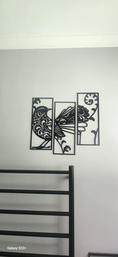 Customer photo review of Filigree Fantail Wall Art Set