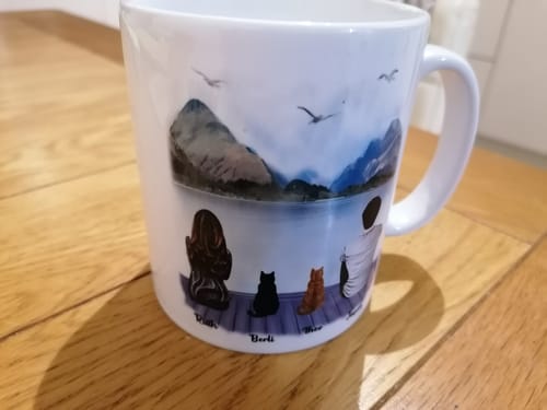 Customer photo review of Couples with Pets Mug