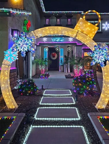 Customer photo review of Merry Christmas LED Neon Sign Light