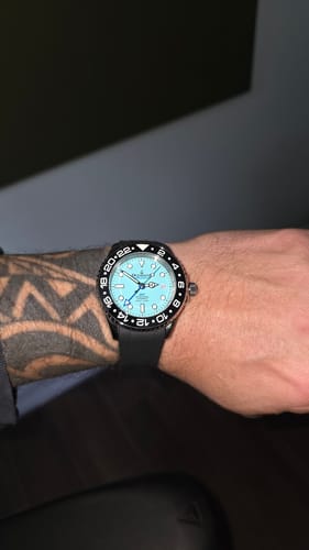 Customer photo review of Oceaneva 6000m GMT Deep Marine Explorer VI Grade 5 Titanium Automatic Watch Light Blue Dial