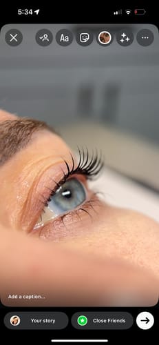 Customer photo review of LASH LIFT KIT WITH CYSTAMINE