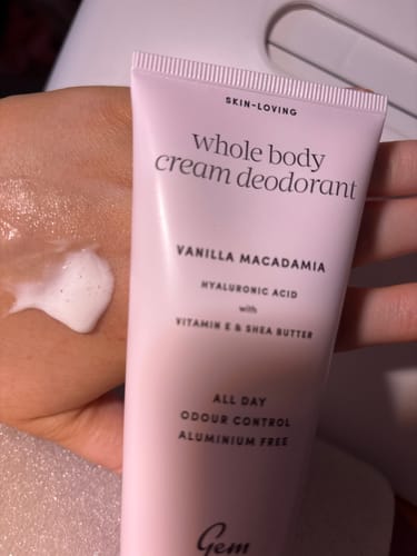Customer photo review of Whole Body Cream Deodorant