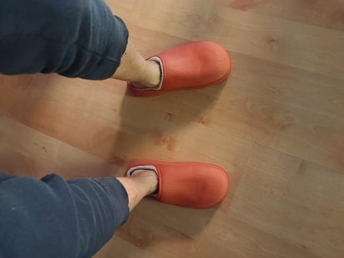 Customer photo review of Cloud Slides - Men's Cushioned Fur-Lined Clogs