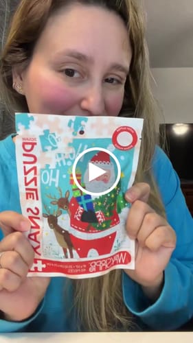 Customer video review of Ho Ho Ho Santa 48 Piece Puzzle Snax