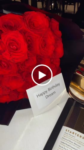 Customer video review of Red Rose Bouquet