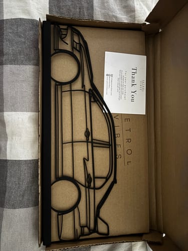 Customer photo review of Your Custom Car Standing Silhouette Metal Art Service