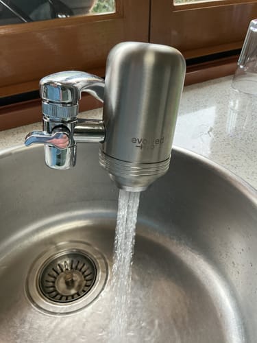 Customer photo review of Evolved H2O™ Advanced Tap Filter