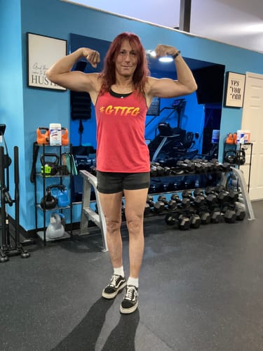 Customer photo review of #GTTFG Women's Racerback Tank