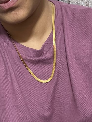 Customer photo review of Snake Chain Necklace