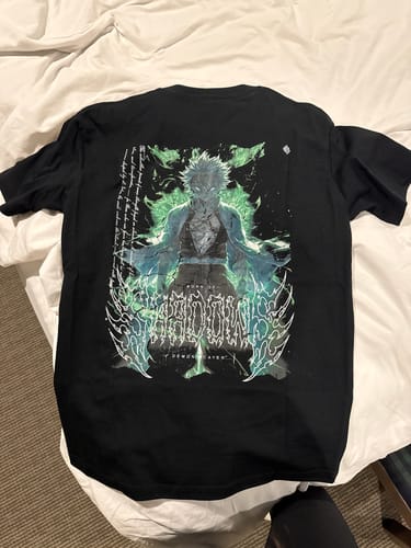 Customer photo review of Demon Slayer 'Sanemi' T-Shirt