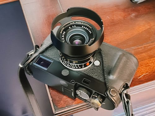 Customer photo review of Round Lens Hood for Summilux 35 and Summicron 28 (Black Aluminum)