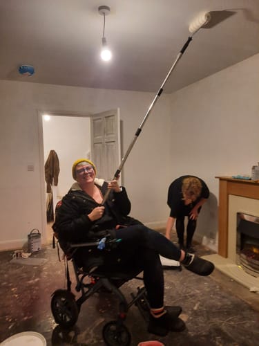 Customer photo review of MobilityPlus+ Axion Ultra-Light Folding Electric Wheelchair