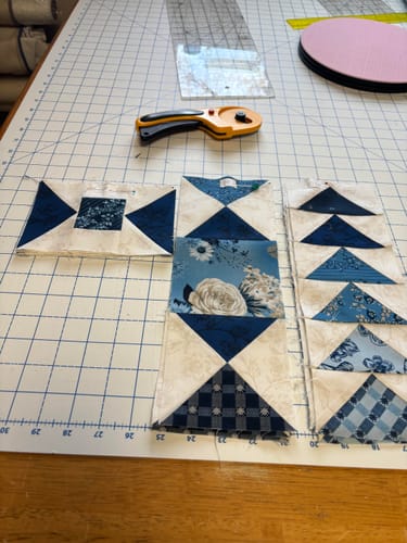 Customer photo review of Month 7 - Log Cabin Bellflower - Block Of the Month