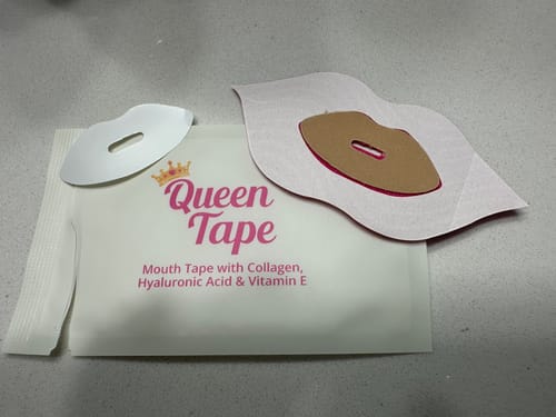 Customer photo review of Queen Tape - Hydrating & Moisturizing Collagen Mouth Tape