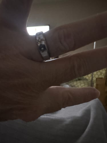 Customer photo review of FREE Today: Modern Style Two-tone Gold Cross Alloy Ring-With God All Things Are Possible