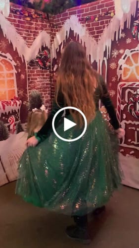 Customer video review of Velour Ballerina Dress (Women) - Mistletoe