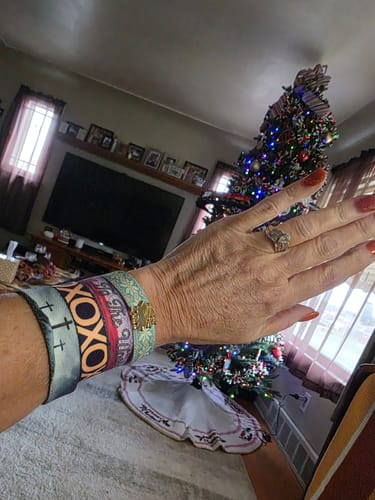 Customer photo review of Joy To The World Bracelet