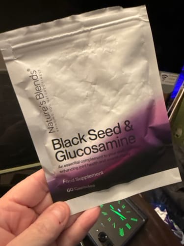 Customer photo review of Black Seed Oil & Natural Glucosamine Capsules