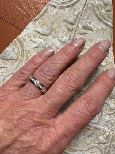 Joan B. review of Channel Set Moissanite Eternity Wedding Band image 1 out of 1