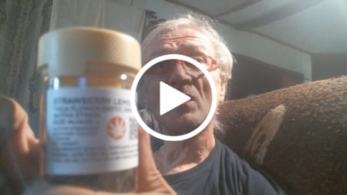 Customer video review of XL Tropicana Cherry Cookies Exotic THCa Flower 10g Jar Hybrid 28% QP