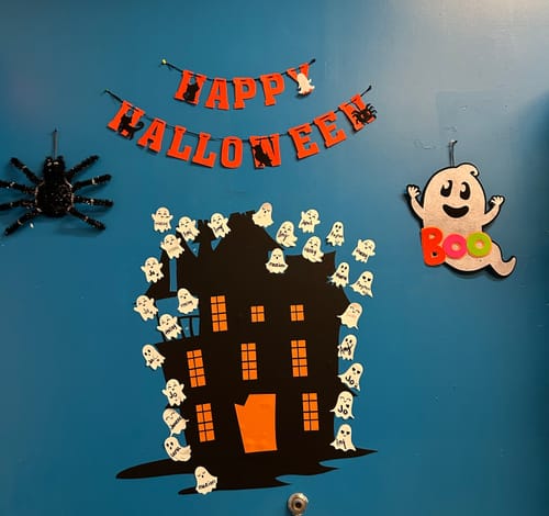 Customer photo review of Haunted House Printed Die Cut Decal