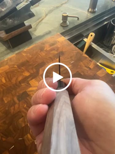 Customer video review of Moritaka Kurouchi AS Nakiri 180 mm