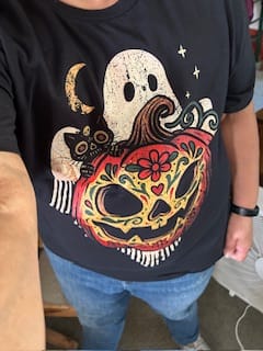 Customer photo review of Los Tres Muertos Mexicanos T-Shirt