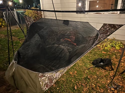 Customer photo review of Turtlebug Camper Hammock Stand