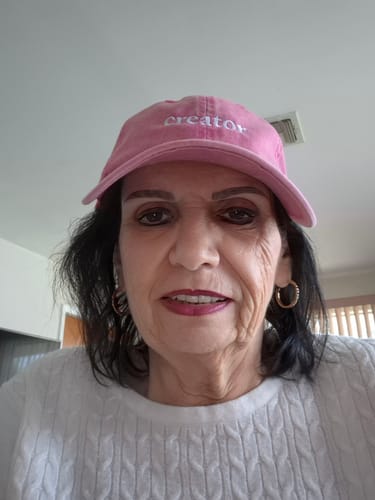 Customer photo review of Pink Creator Cap