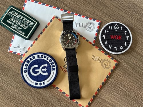 Customer photo review of Glomar Explorer - Hook And Loop Watch Strap