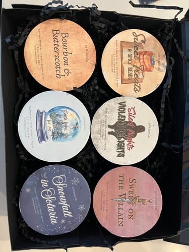 Customer photo review of Build Your Own Litmas Mini Candle Set – Literary Gift Box