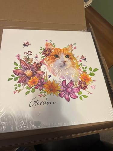 Customer photo review of Flowerpup Custom Pet Portrait (Humans too!)