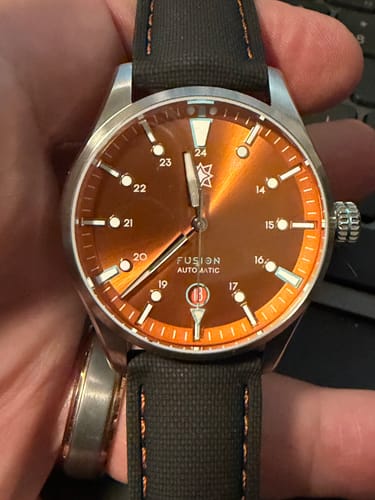 Customer photo review of Sailcloth Rubber Deploy - Black/Orange