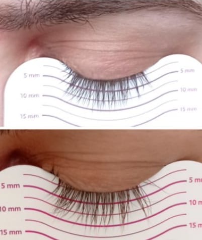 Customer photo review of Toplash eyelash and eyebrow growth serum — 3ml