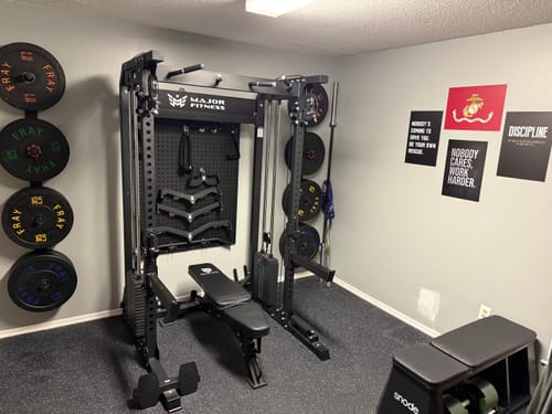 Customer photo review of Major Fitness F22 All-In-One Home Gym Power Rack