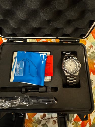 Customer photo review of Oceaneva Men's Deep Marine Explorer II 1250M Pro Diver Watch Gray Fade Dial