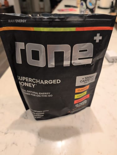 Customer photo review of VARIETY PACK - 100mg Caffeine - SuperCharged Honey (20-Pack)