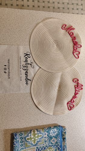 Manola A. review of Tovaglietta Americana Personalizzata con Nome image 1 out of 1